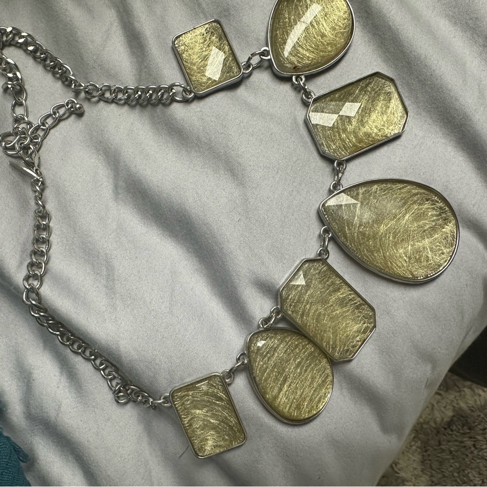 Geometric Statement Necklace - Picture 2 of 2